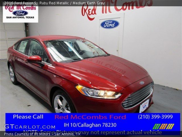 2016 Ford Fusion S in Ruby Red Metallic