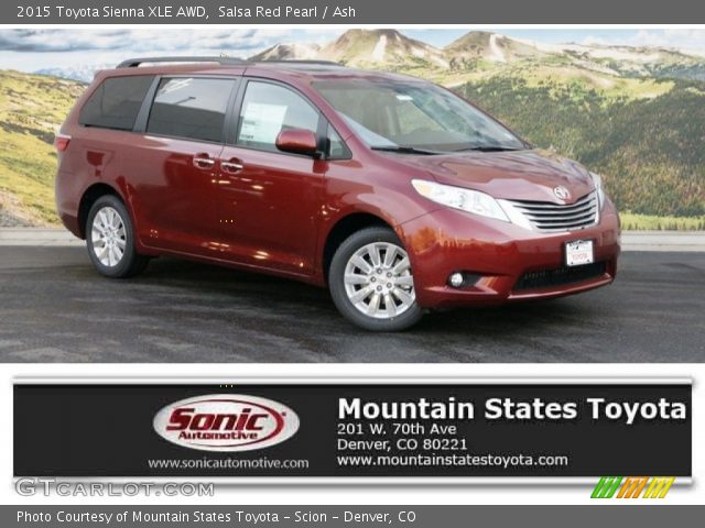 2015 Toyota Sienna XLE AWD in Salsa Red Pearl