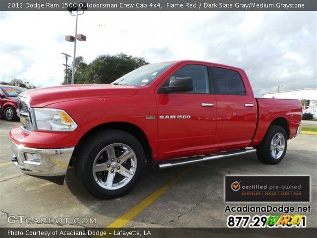2012 Dodge Ram 1500 Outdoorsman Crew Cab 4x4 in Flame Red