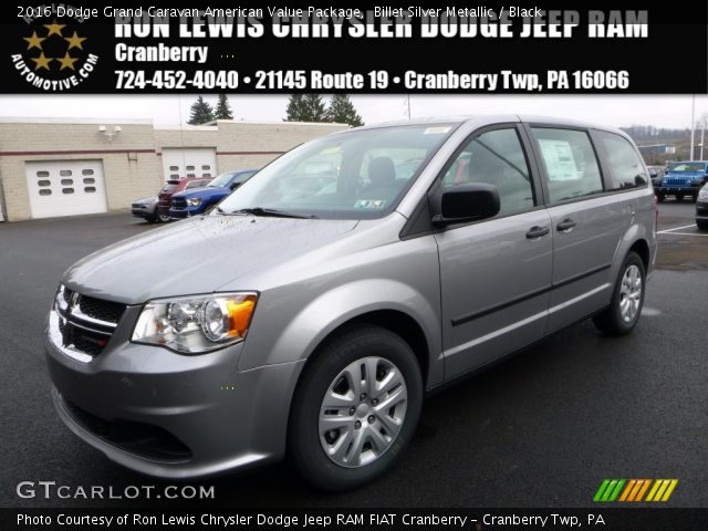 2016 Dodge Grand Caravan American Value Package in Billet Silver Metallic