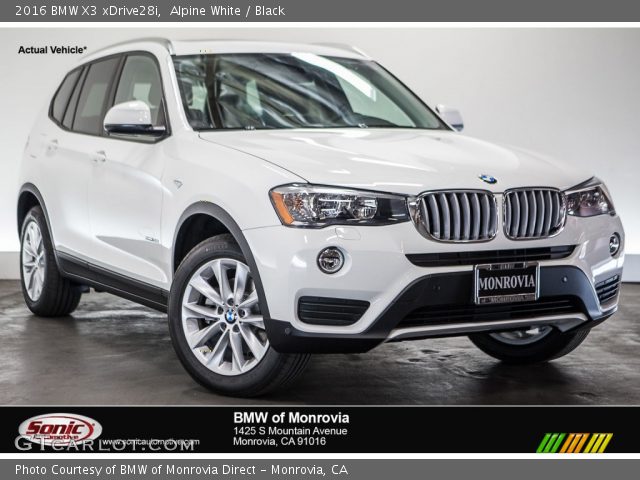 2016 BMW X3 xDrive28i in Alpine White