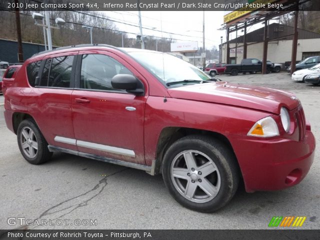 2010 Jeep Compass Sport 4x4 in Inferno Red Crystal Pearl