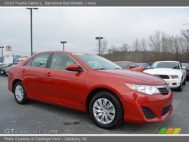2014 Toyota Camry L in Barcelona Red Metallic