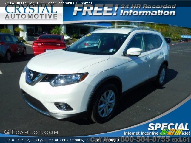 2014 Nissan Rogue SV in Moonlight White