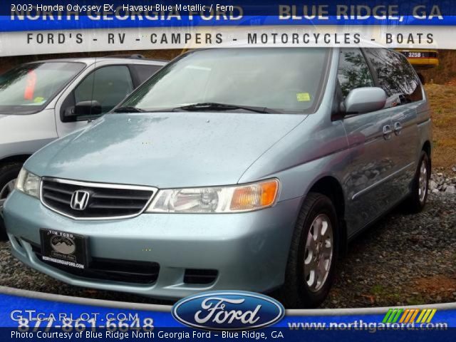 2003 Honda Odyssey EX in Havasu Blue Metallic