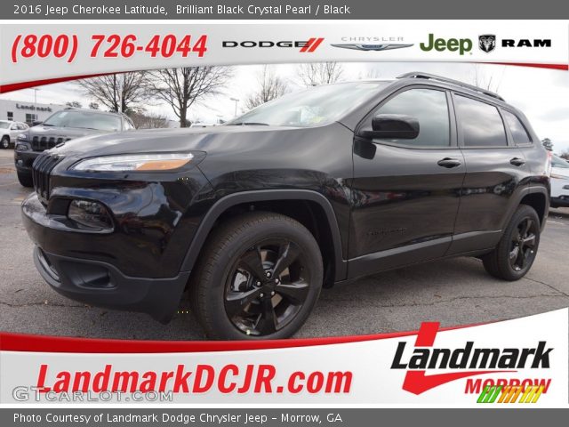 2016 Jeep Cherokee Latitude in Brilliant Black Crystal Pearl