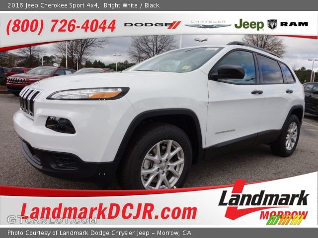 2016 Jeep Cherokee Sport 4x4 in Bright White