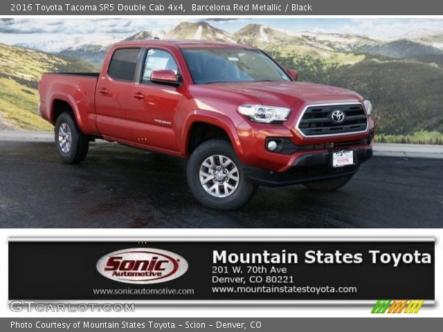 2016 Toyota Tacoma SR5 Double Cab 4x4 in Barcelona Red Metallic
