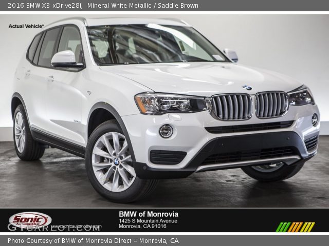 2016 BMW X3 xDrive28i in Mineral White Metallic