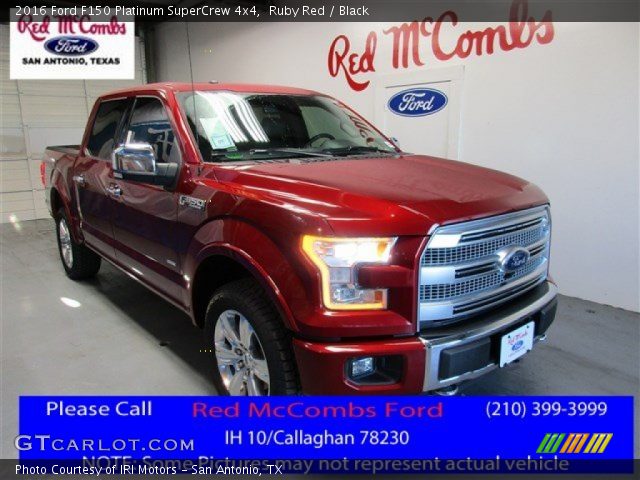 2016 Ford F150 Platinum SuperCrew 4x4 in Ruby Red