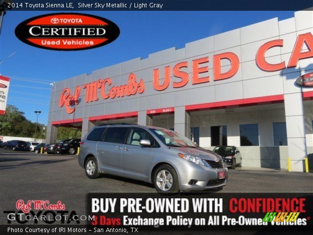 2014 Toyota Sienna LE in Silver Sky Metallic