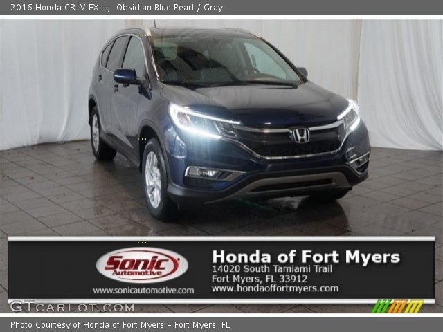 2016 Honda CR-V EX-L in Obsidian Blue Pearl