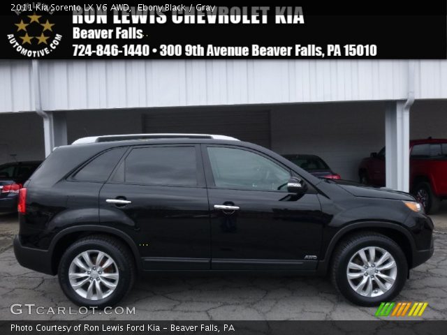 2011 Kia Sorento LX V6 AWD in Ebony Black