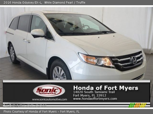 2016 Honda Odyssey EX-L in White Diamond Pearl