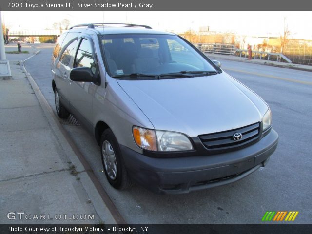 2003 Toyota Sienna LE in Silver Shadow Pearl