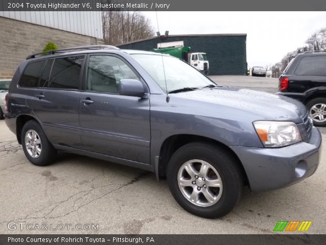 2004 Toyota Highlander V6 in Bluestone Metallic