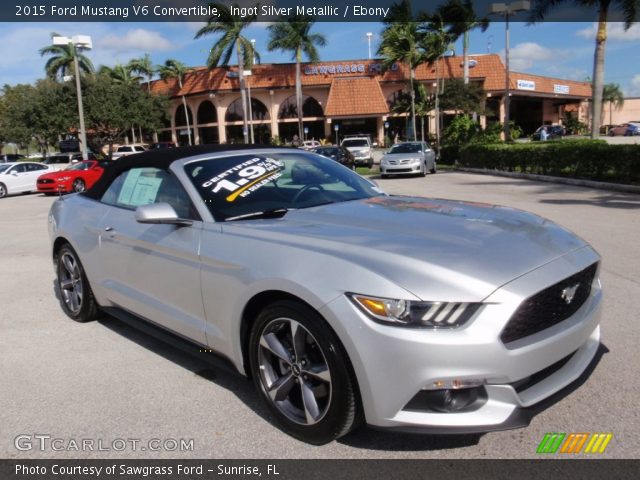 2015 Ford Mustang V6 Convertible in Ingot Silver Metallic