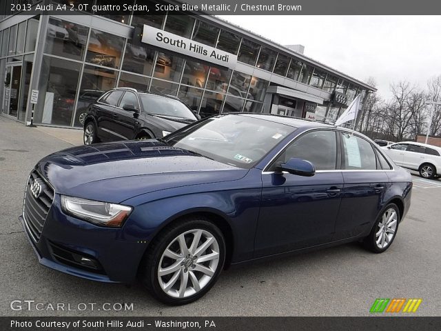 2013 Audi A4 2.0T quattro Sedan in Scuba Blue Metallic