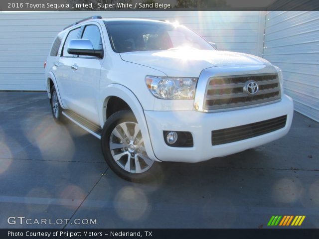 2016 Toyota Sequoia Limited in Super White