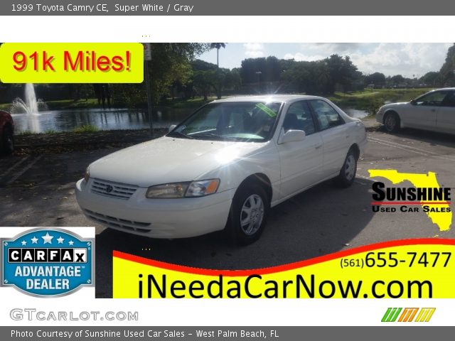 1999 Toyota Camry CE in Super White