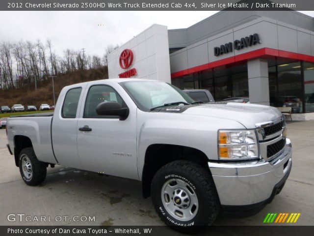 2012 Chevrolet Silverado 2500HD Work Truck Extended Cab 4x4 in Silver Ice Metallic