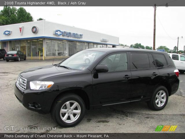 2008 Toyota Highlander 4WD in Black