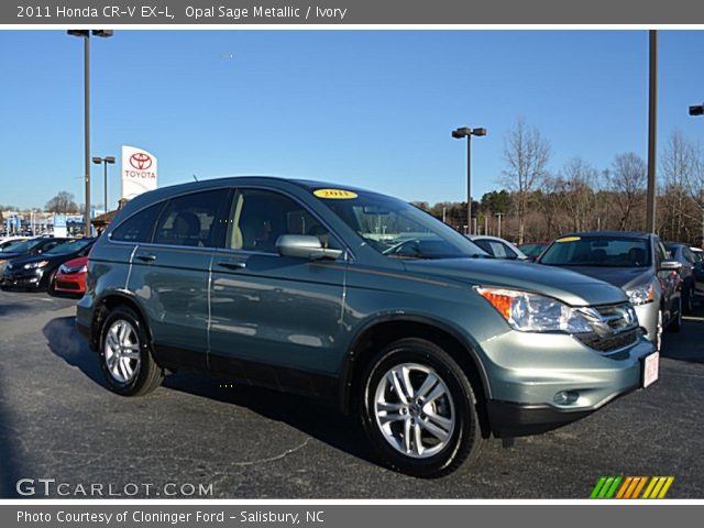 2011 Honda CR-V EX-L in Opal Sage Metallic