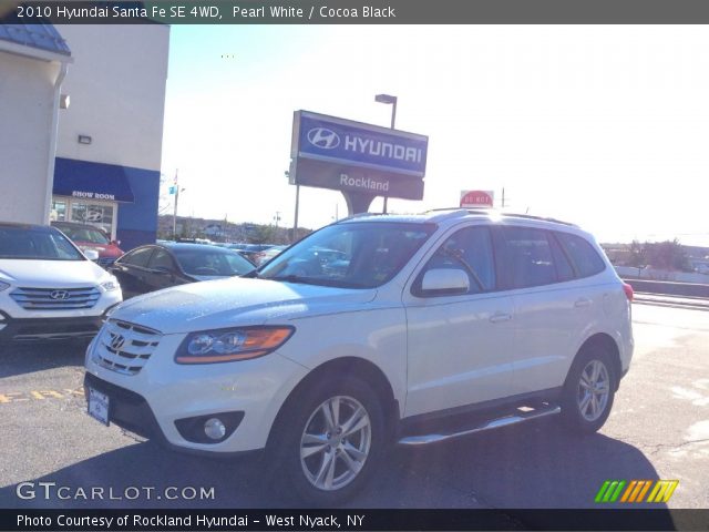 2010 Hyundai Santa Fe SE 4WD in Pearl White