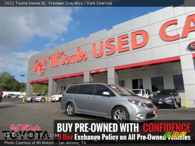 2012 Toyota Sienna SE in Predawn Gray Mica