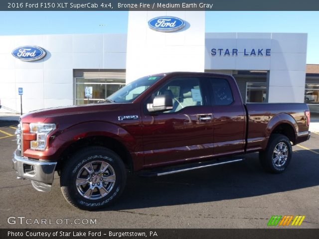 2016 Ford F150 XLT SuperCab 4x4 in Bronze Fire