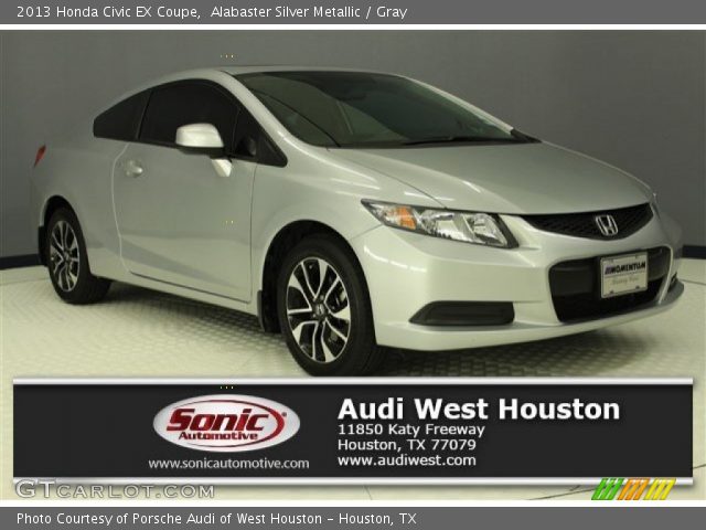 2013 Honda Civic EX Coupe in Alabaster Silver Metallic