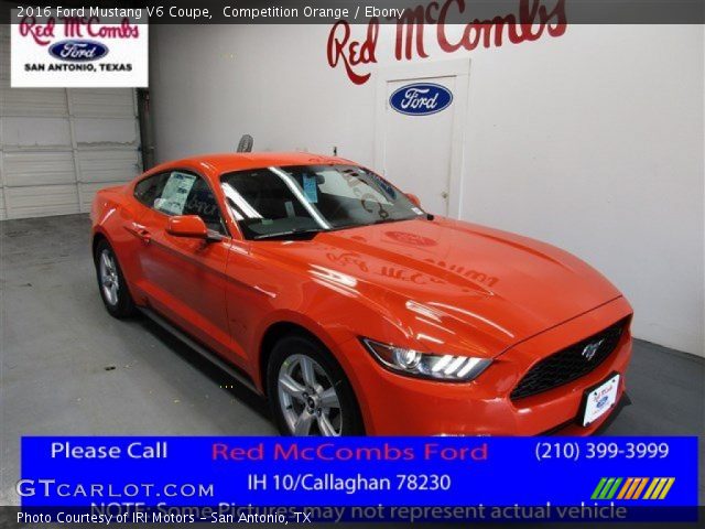 2016 Ford Mustang V6 Coupe in Competition Orange