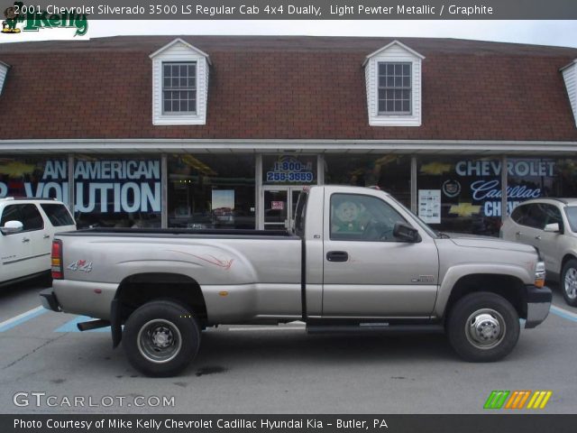 2001 Chevrolet Silverado 3500 LS Regular Cab 4x4 Dually in Light Pewter Metallic