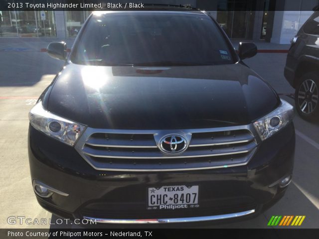 2013 Toyota Highlander Limited in Black