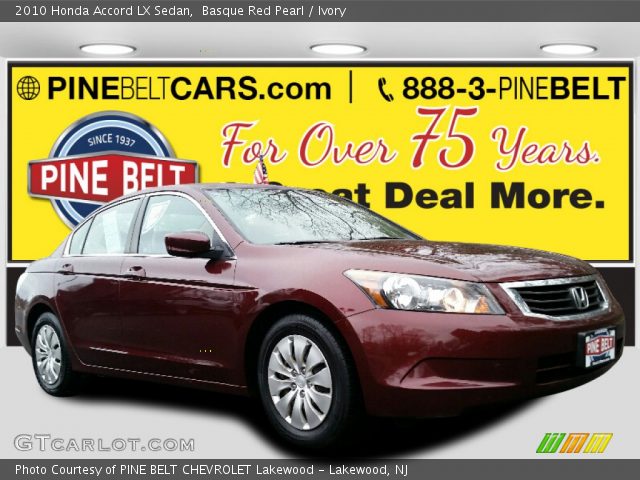 2010 Honda Accord LX Sedan in Basque Red Pearl