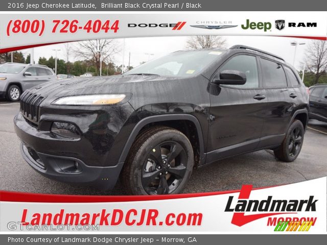 2016 Jeep Cherokee Latitude in Brilliant Black Crystal Pearl