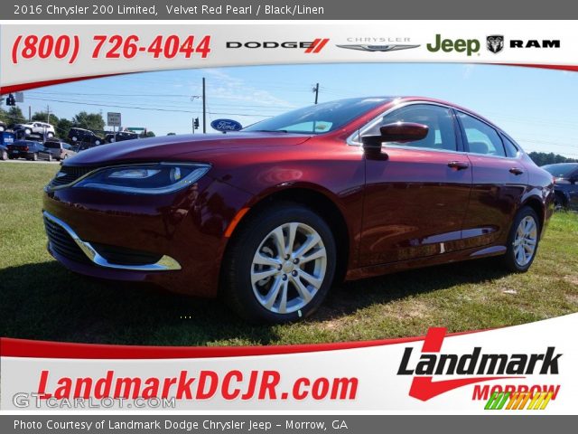 2016 Chrysler 200 Limited in Velvet Red Pearl