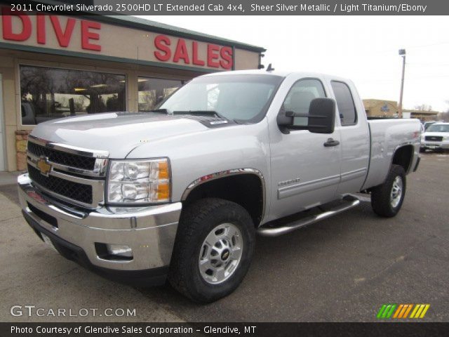 2011 Chevrolet Silverado 2500HD LT Extended Cab 4x4 in Sheer Silver Metallic