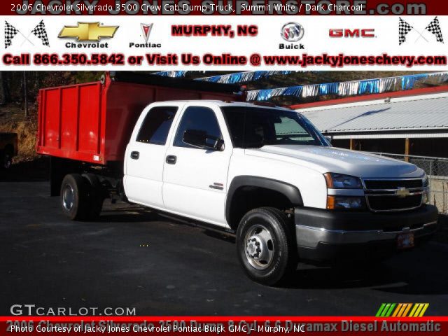 2006 Chevrolet Silverado 3500 Crew Cab Dump Truck in Summit White