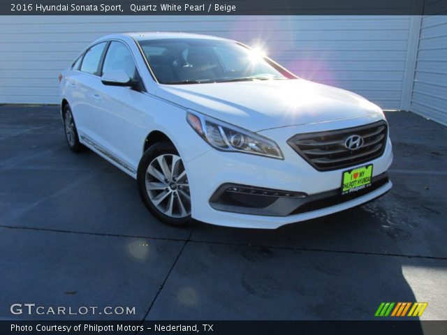 2016 Hyundai Sonata Sport in Quartz White Pearl