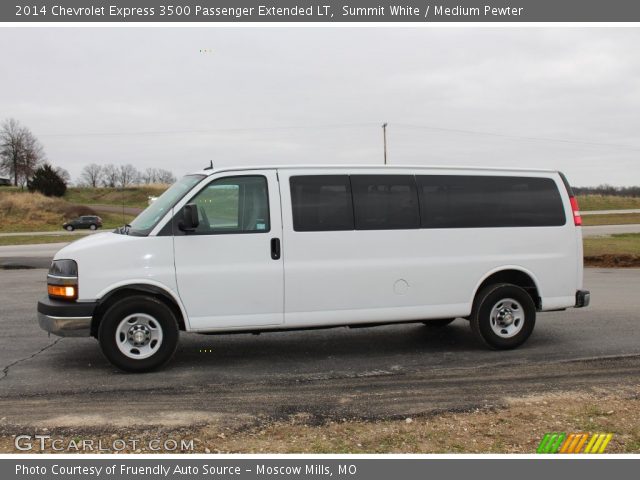 2014 Chevrolet Express 3500 Passenger Extended LT in Summit White
