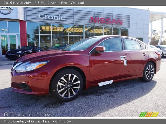 2016 Nissan Altima 2.5 SV in Cayenne Red