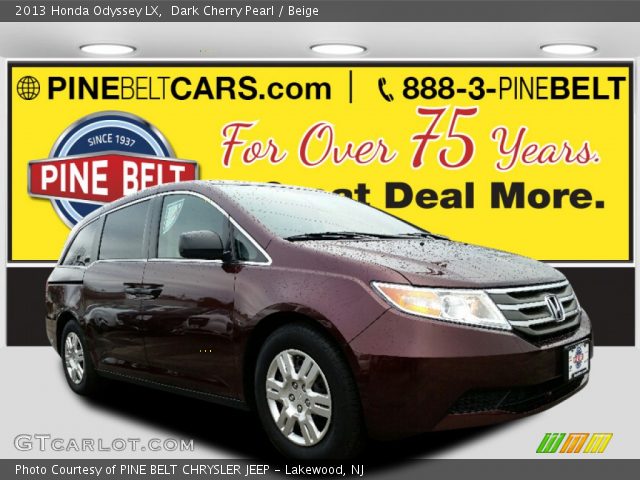 2013 Honda Odyssey LX in Dark Cherry Pearl