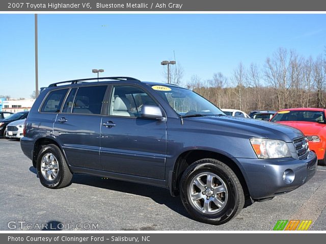 2007 Toyota Highlander V6 in Bluestone Metallic