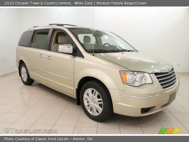 White Gold 2010 Chrysler Town Country Limited Medium