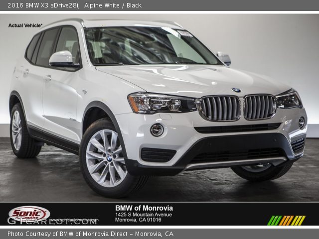 2016 BMW X3 sDrive28i in Alpine White