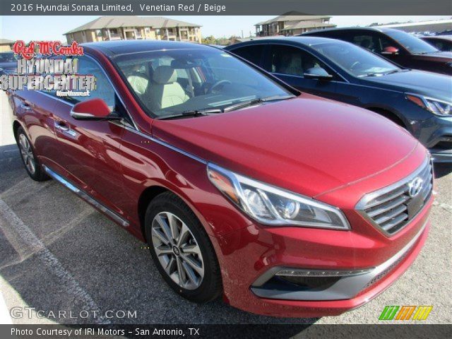 2016 Hyundai Sonata Limited in Venetian Red