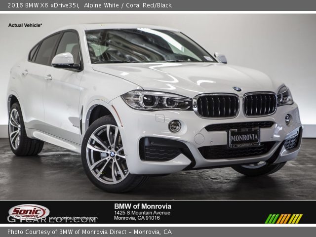 2016 BMW X6 xDrive35i in Alpine White