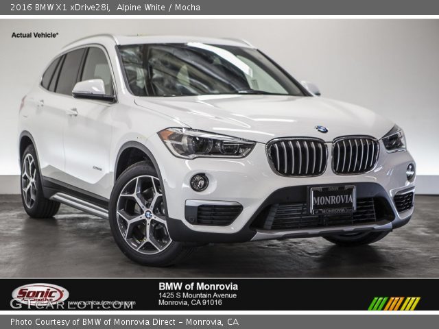 2016 BMW X1 xDrive28i in Alpine White