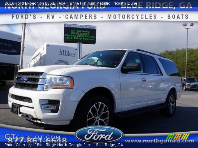 2016 Ford Expedition EL XLT 4x4 in White Platinum Metallic Tricoat
